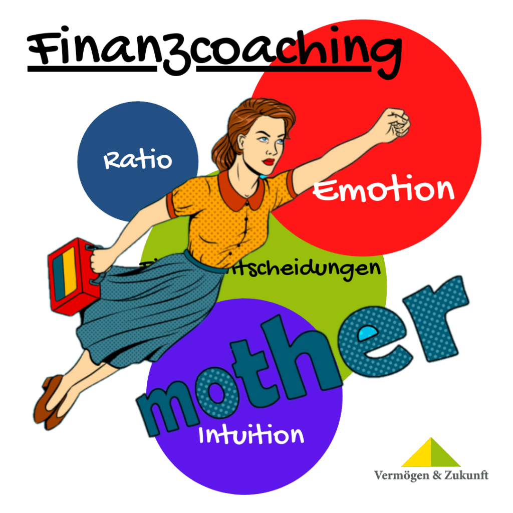 Finanzentscheidungen und Mutter in Aktion